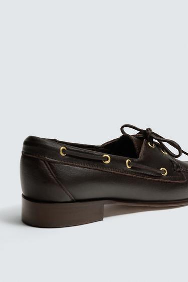 CASTELLANO 1920 ® X ZARA MAN DECK SHOES - Brown by Zara - Image 2