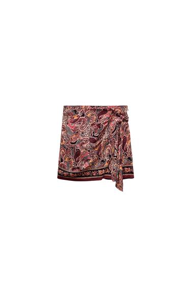 PRINTED WRAP SHORTS