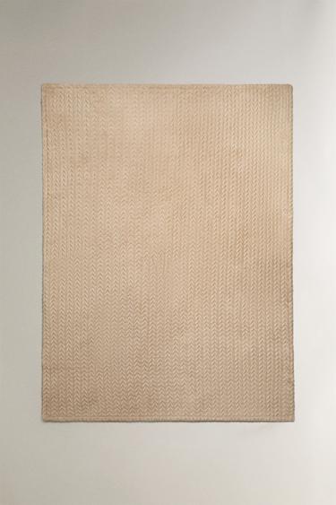 MANTA POLAR COM TEXTURA - Areia da Zara - Imagem 0