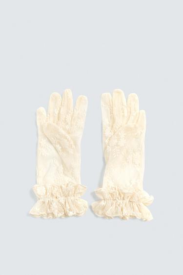 GANTS SEMI-TRANSPARENTS FLEURS HARRY LAMBERT FOR ZARA X DISNEY - Écru de Zara - Image 2