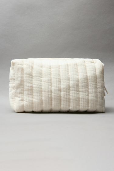 TEXTURED TOILETRY BAG - Ecru by Zara