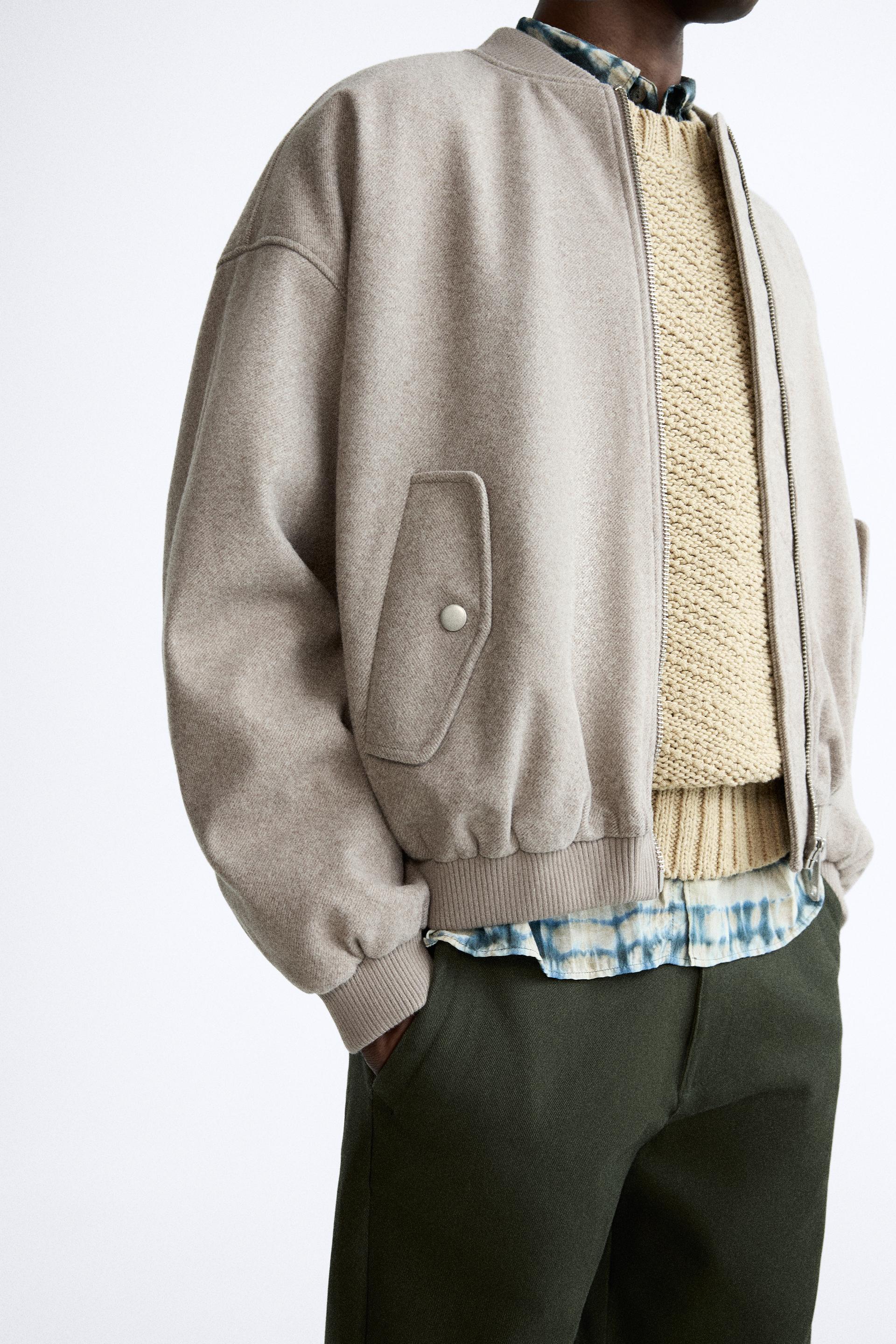 BOMBER JACKET - Beige