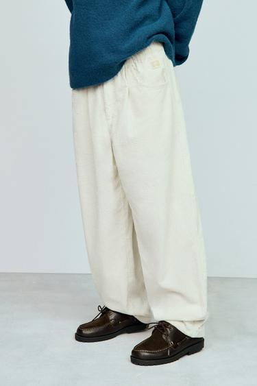PANTALÓN PANA GRUESA - Crudo de Zara