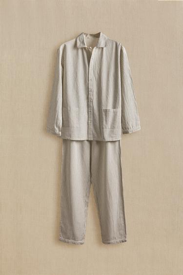 ENSEMBLE PYJAMA RAYURES NOËL (ENSEMBLE DE 2) - Blanc cassé de Zara - Image 5
