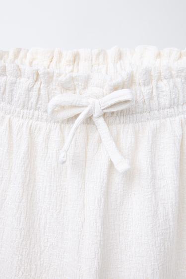 TEXTURED BALLOON TROUSERS - Ecru by Zara - Image 2