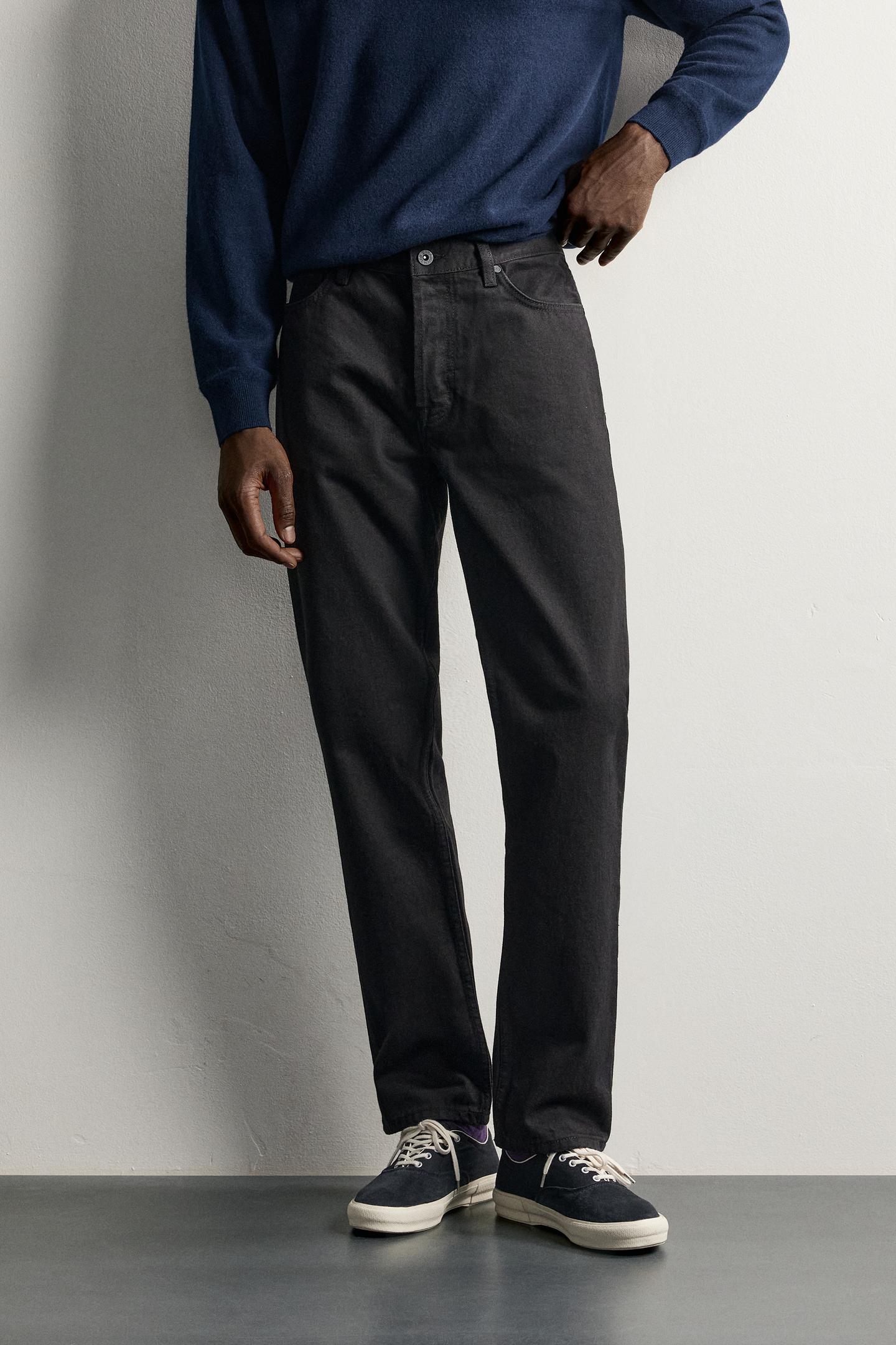 Мужские джинсы Zara Regular Fit, цвет: Шоколадный коричневый — фото 2