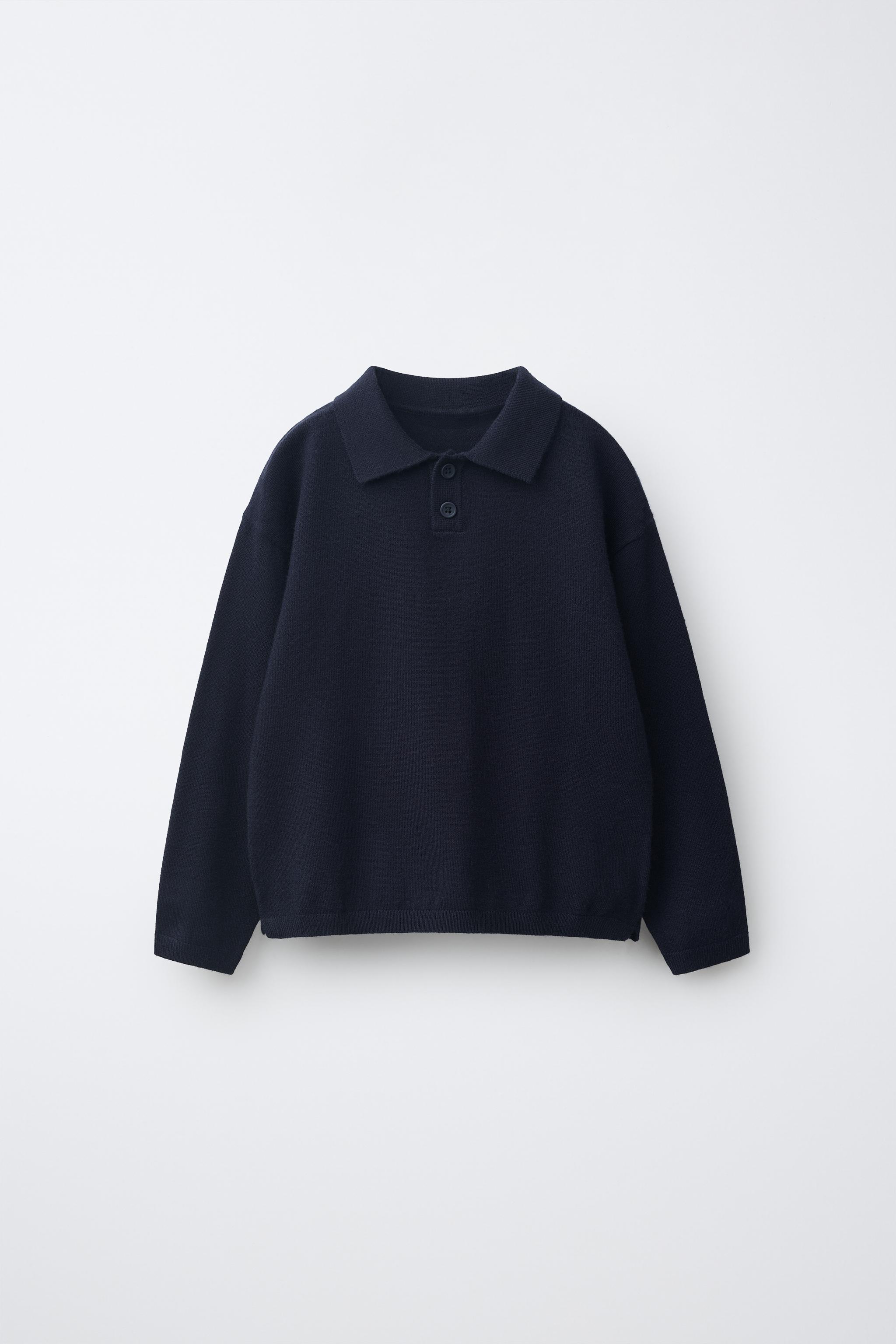 SOLID KNIT POLO - Dark navy | ZARA United States