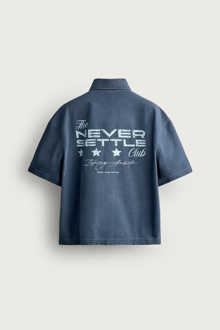 Camisa de corte relajado combinada 6