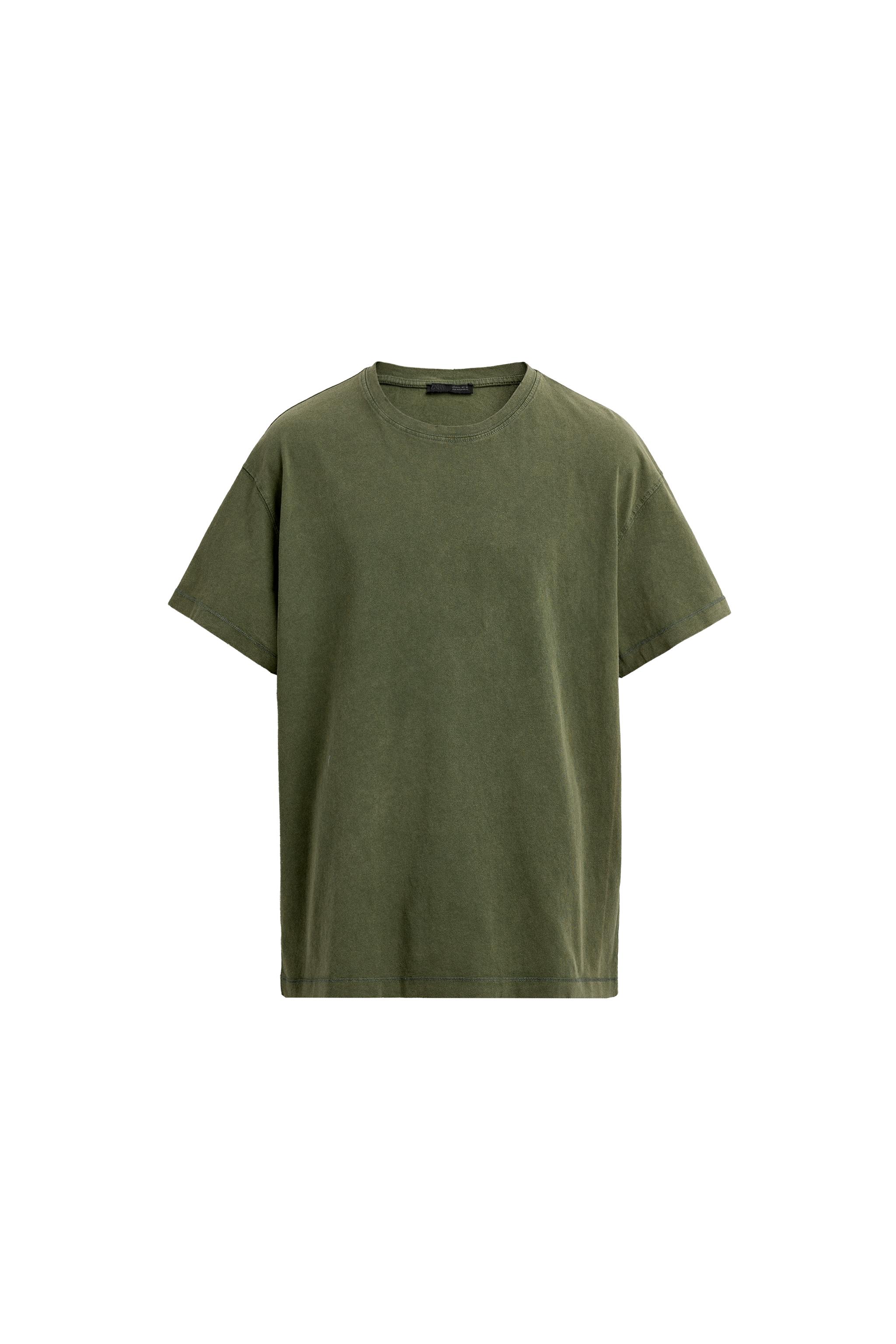 RELAXED FIT DENİZ KIZI BASKILI T-SHIRT - Orta-yeşil | ZARA Türkiye