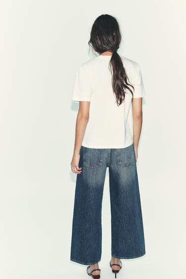 T-SHIRT WITH FRONT BOW - White by Zara - Image 3