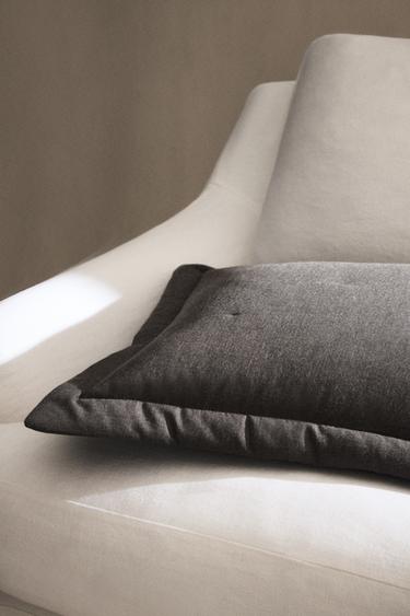 Zara COTTON CASHMERE CUSHION COVER - Dark gray