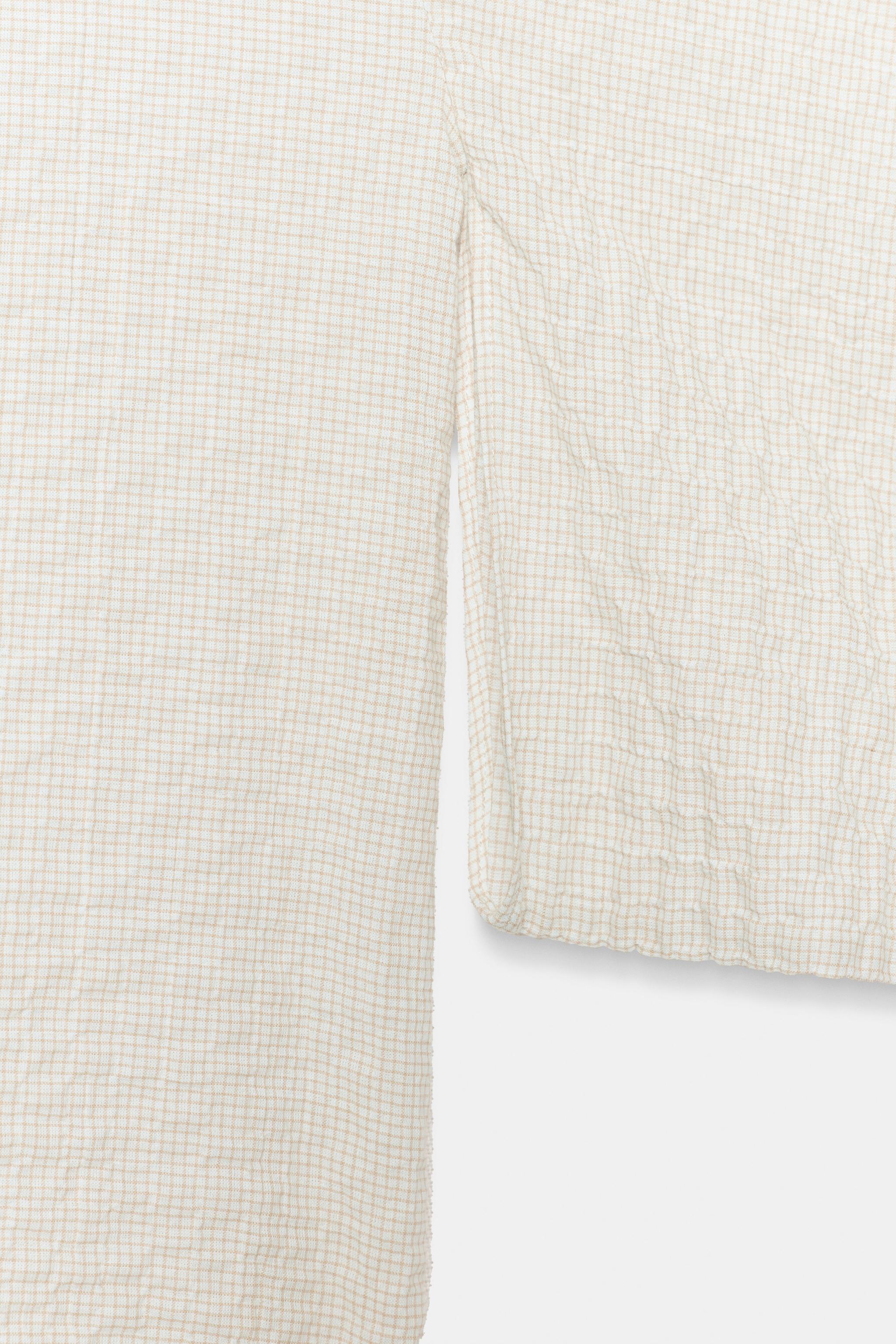 Zara ZW COLLECTION EKOSE GÖMLEK görsel 7