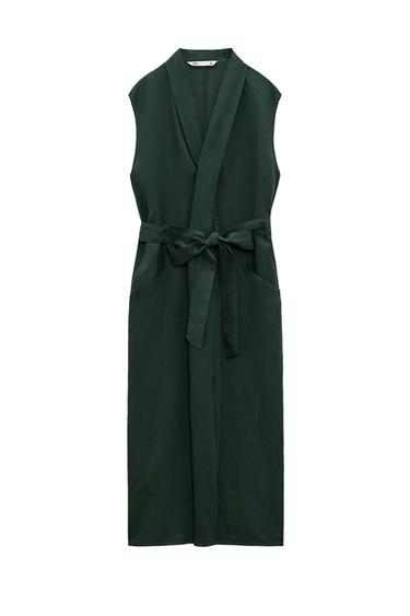 MIDI DRESS WITH BELT