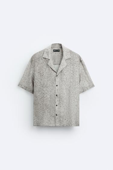 CAMISA ESTAMPADO ABSTRACTO - Grises de Zara