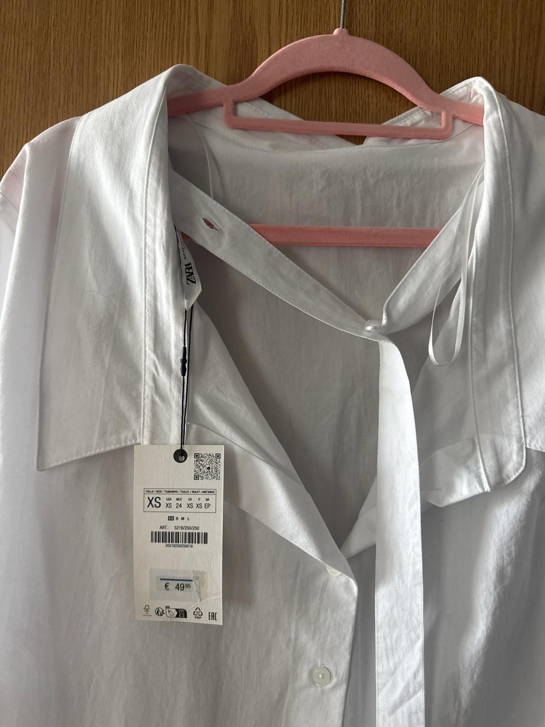 ZW COLLECTION POPLIN SHIRT WITH TIE - Image 2