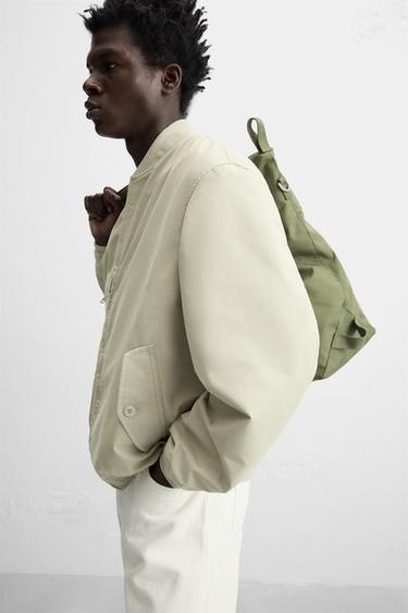REGULAR FIT BOMBER JACKET - White / Grey by Zara - Image 5