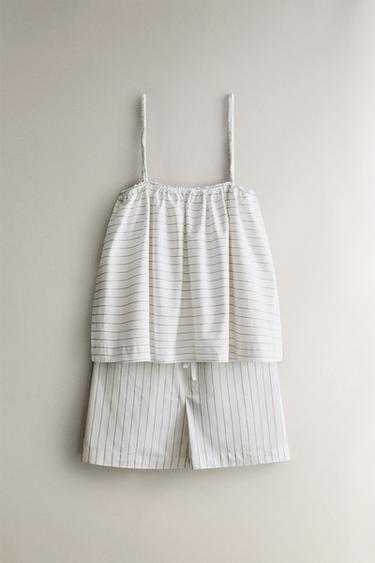 STRIPED SHORTS - Ecru by Zara - Image 3