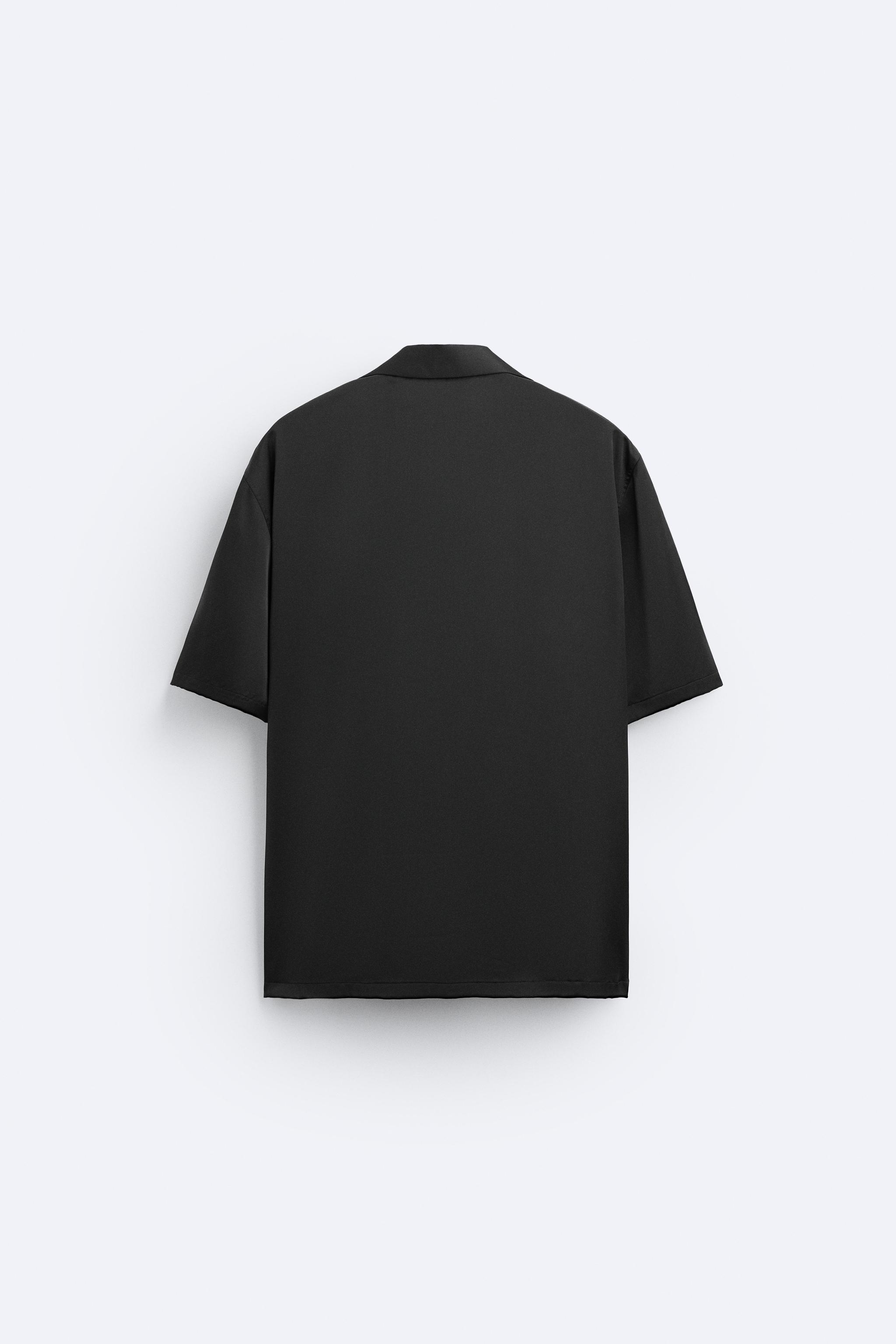 Chemise noir zara shops homme