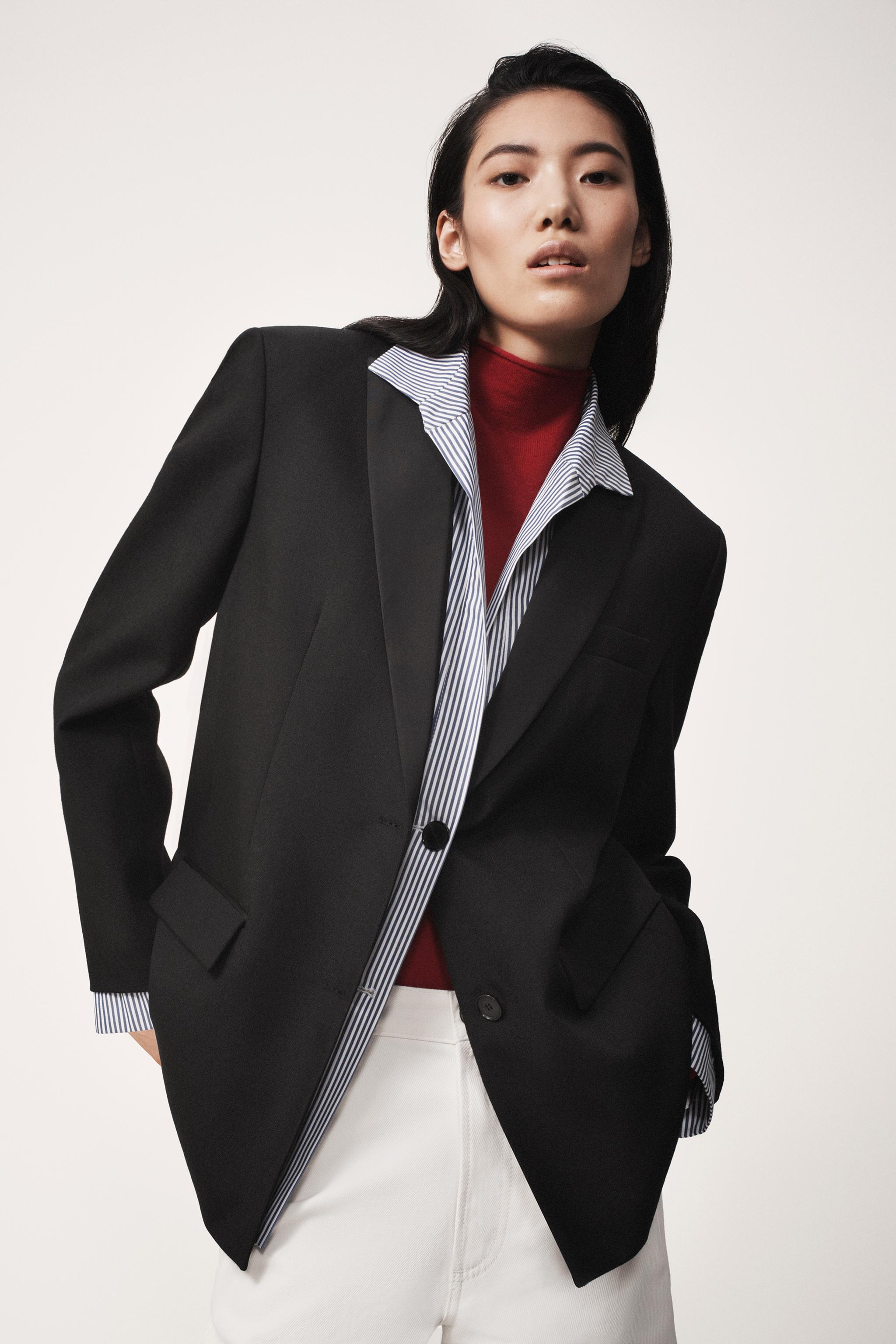 100% WOOL COMBINED BLAZER - THE ITEM ZARA WOMAN