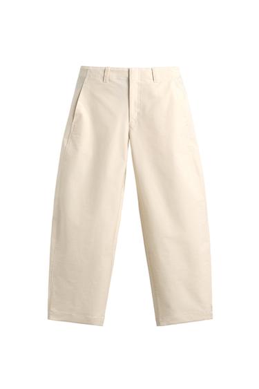 BALLOON FIT BUKSER - råhvid fra Zara