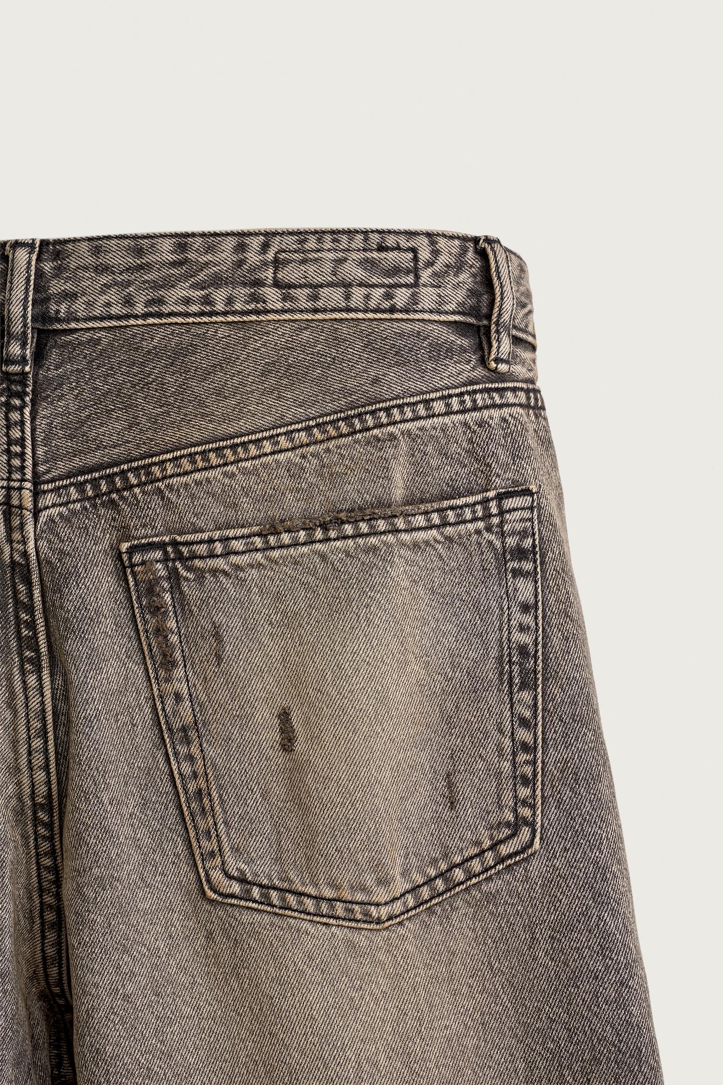 Мужские джинсы Zara Baggy Fit, цвет: Серый / Рыжевато-коричневый — фото 10