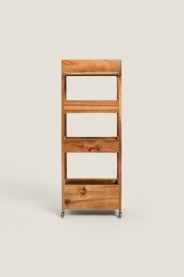 STORAGE UNIT WITH WHEELS - Brown by Zara