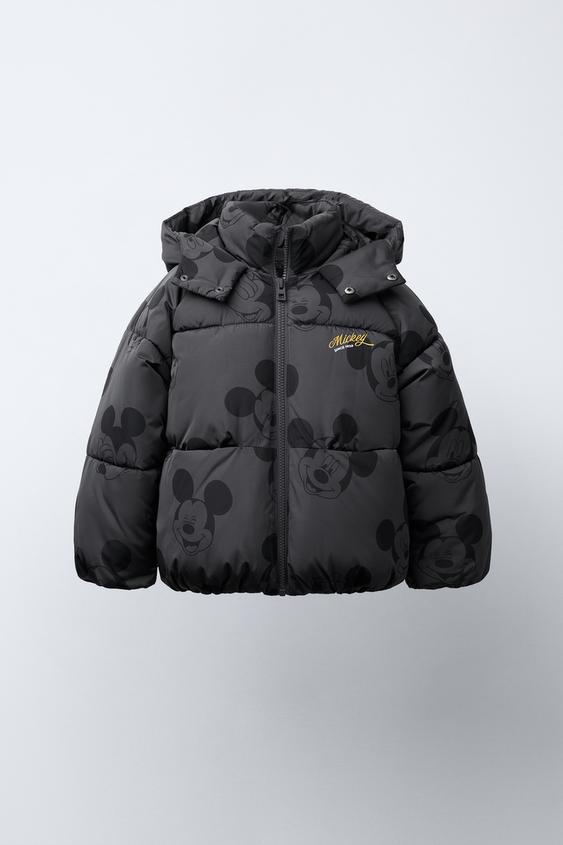 ABRIGO ACOLCHADO WATER REPELLENT Y WINDPROOF MICKEY MOUSE © DISNEY - Gris antracita de Zara - Imagen 0