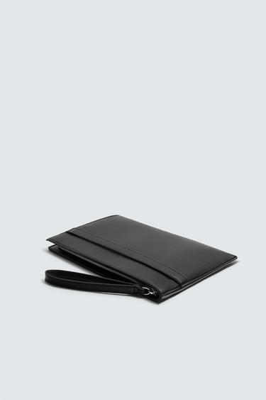 CONTRAST CLUTCH BAG - Black by Zara - Image 1