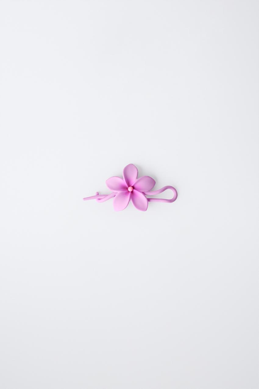 HIBISCUS FLOWER HAIR CLIP - Red | ZARA United States display picture 3