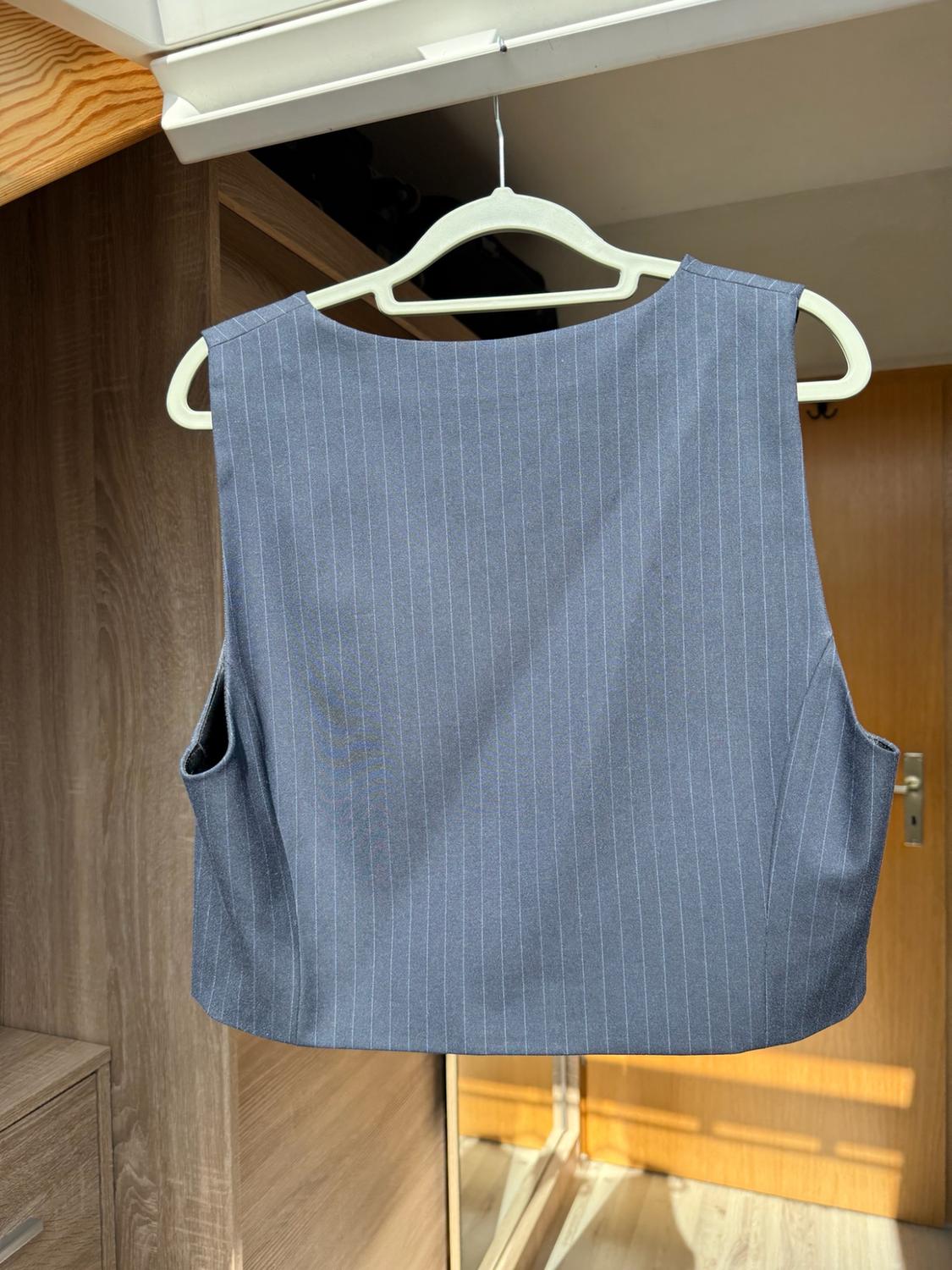 FITTED PINSTRIPED WAISTCOAT - Image 2
