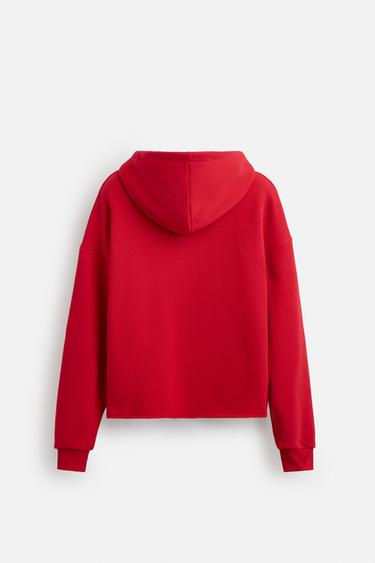 EMBROIDERED HOODIE © OTIS KWAME KYE QUAICOE - Red by Zara - Image 8