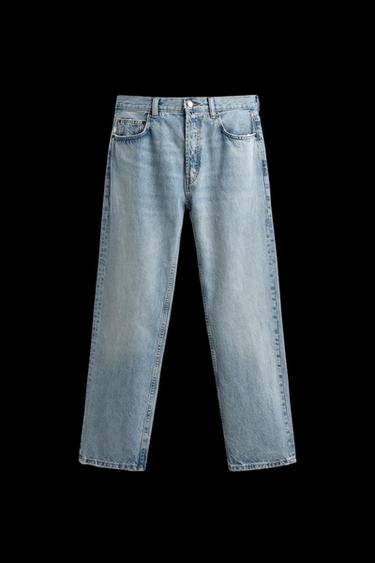 Zara STRAIGHT FIT JEANS - Blue