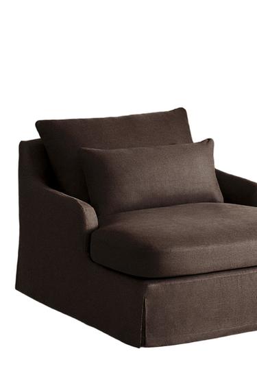 LOVESEAT 01 LINEN COVER - Aubergine by Zara