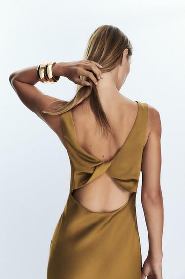 SATIN MIDI DRESS - Oil by Zara - Image 5