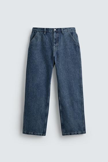 DENIM CHINO TROUSERS - Blue by Zara - Image 7