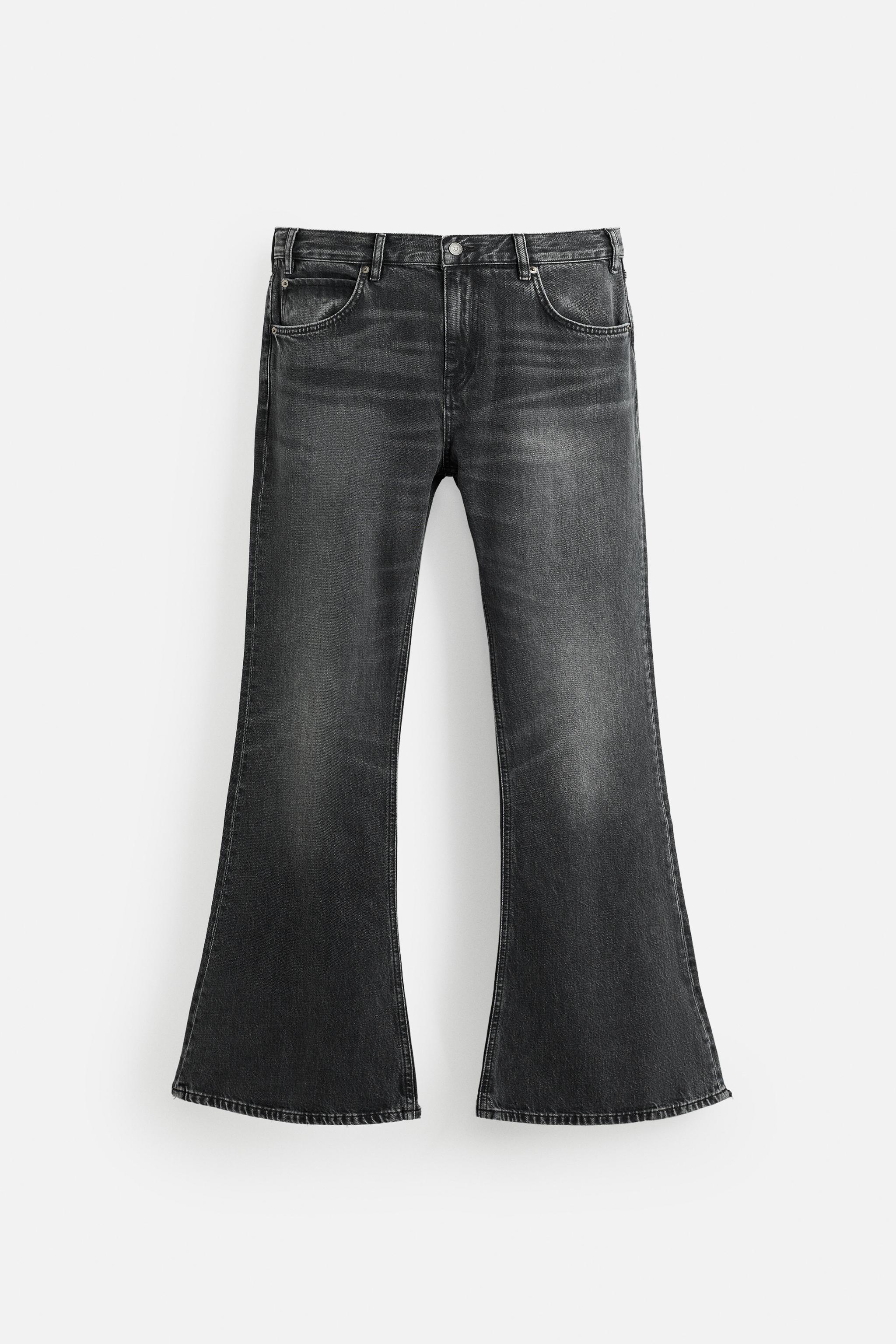 新品 ZARA CLASSIC FLARE FIT ジーンズ 30 ZARA】CLASSIC FLARE FIT ジーンズ ライトブルー 0840/439/406