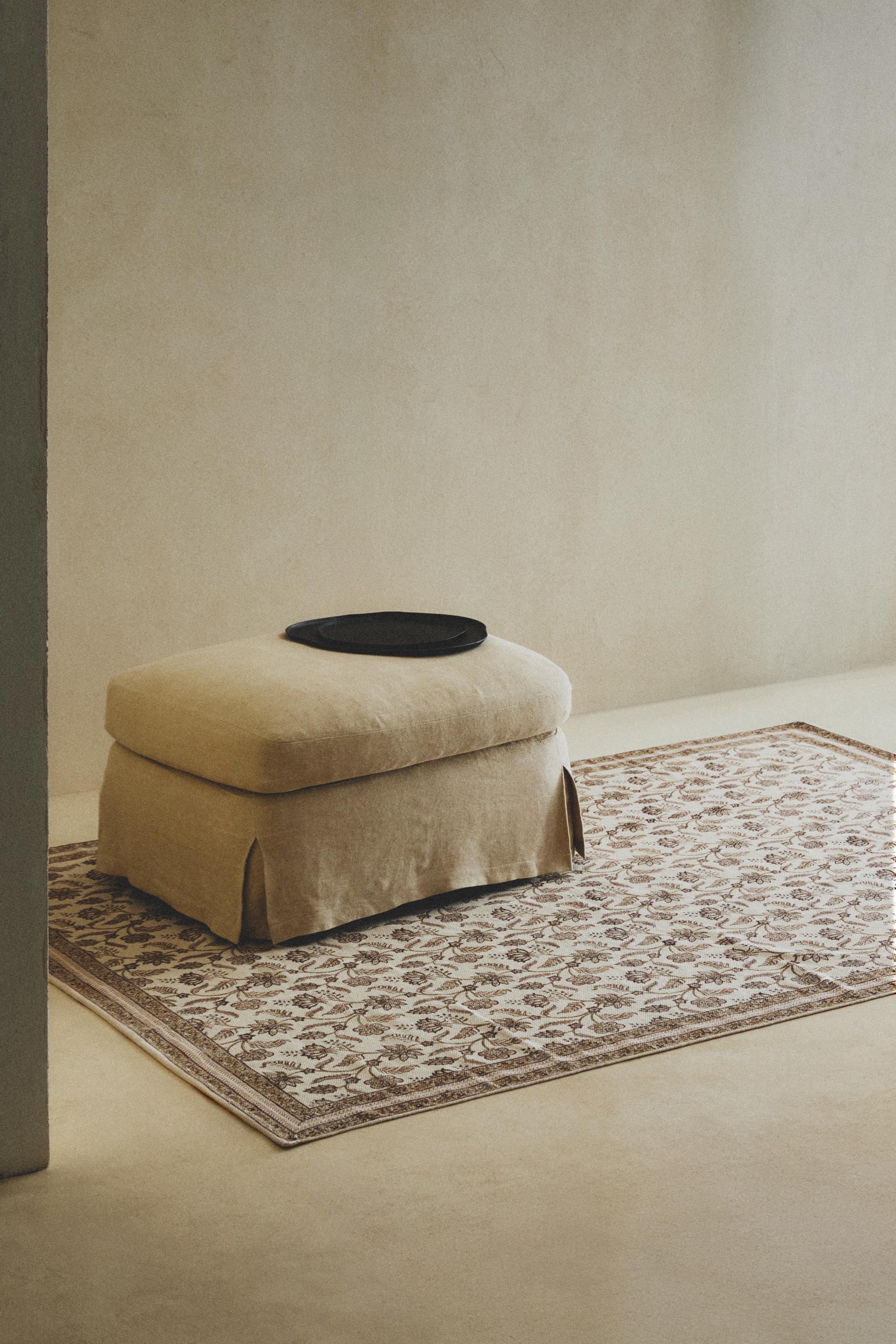 TAPIS IMPRIMÉ FLEURI