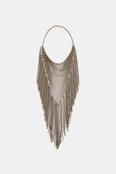 COLLANA BAVAGLINO FRANGE - Dorato di Zara