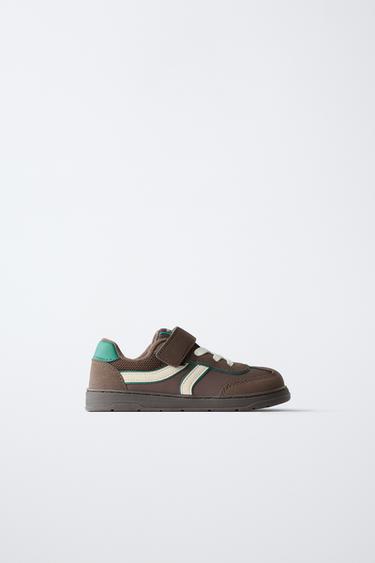 КЕДЫ BAREFOOT С КОНТРАСТНЫМИ ДЕТАЛЯМИ — КОРИЧНЕВЫЙ от Zara