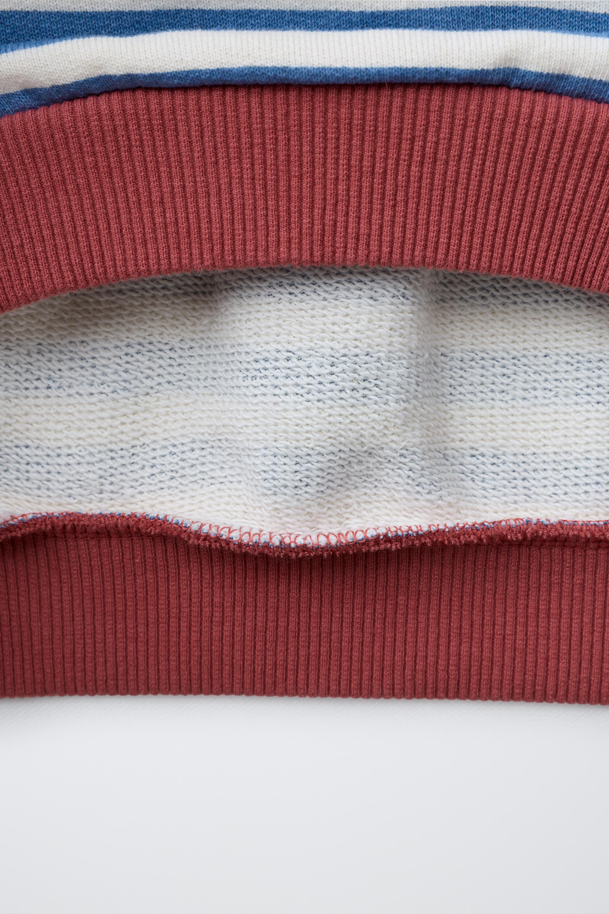 SWEAT À RAYURES EN CONTRASTE