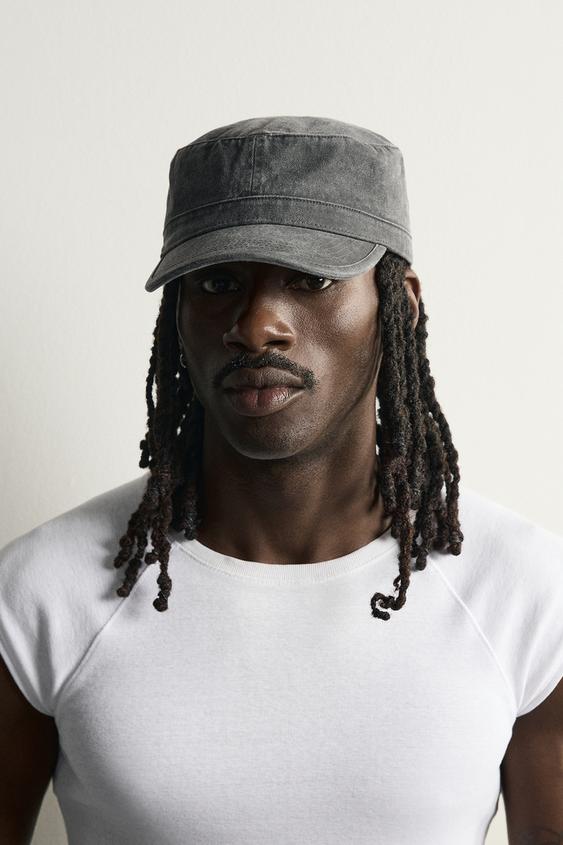 CASQUETTE COTON LAVÉ - Gris de Zara - Image 0