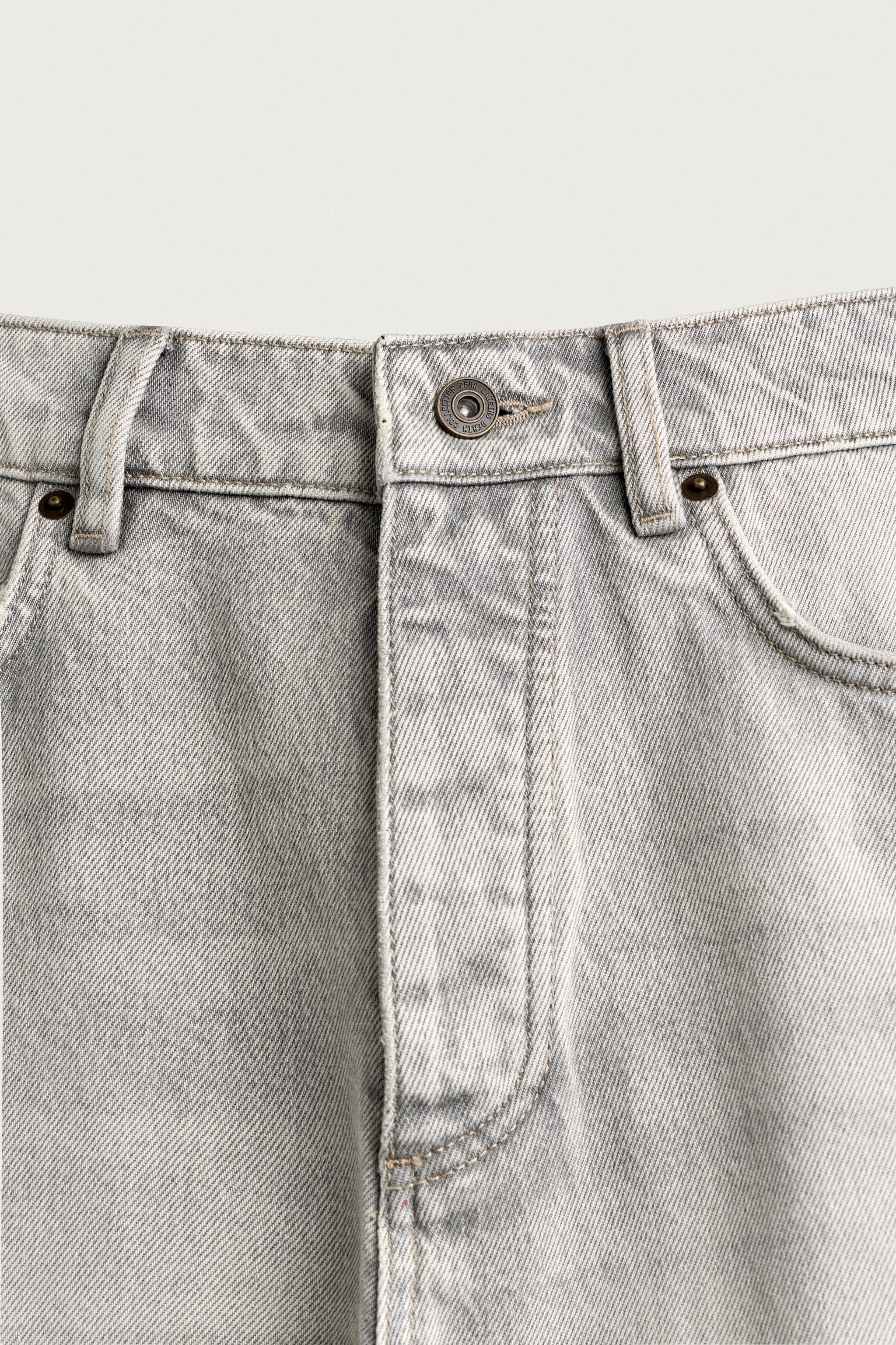 Мужские джинсы Zara STRAIGHT ANKLE JEANS — фото 8