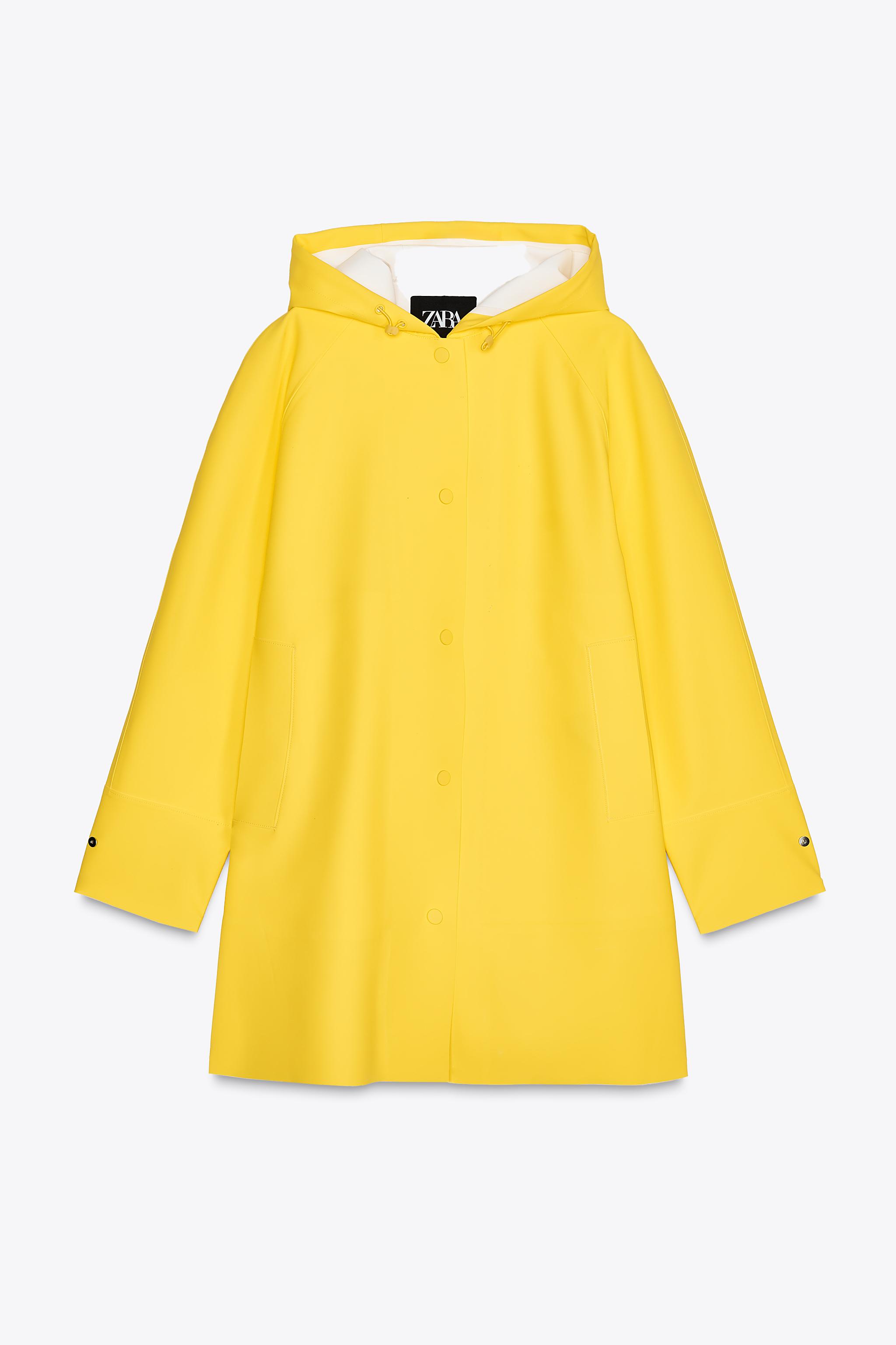 Cazadora Chubasquero Amarillo Niรยฑa Zara Chaqueta Chubasquero Zara