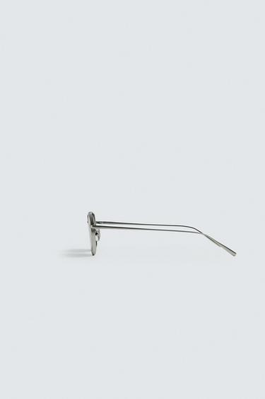 LUNETTES DE SOLEIL OVALES - Argent Mat de Zara - Image 4