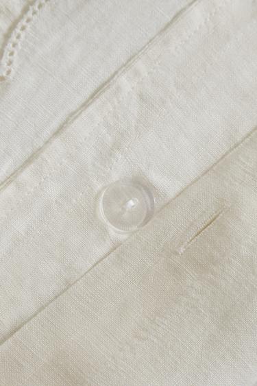 HOUSSE DE COUETTE LIN LAVÉ - Écru de Zara - Image 3