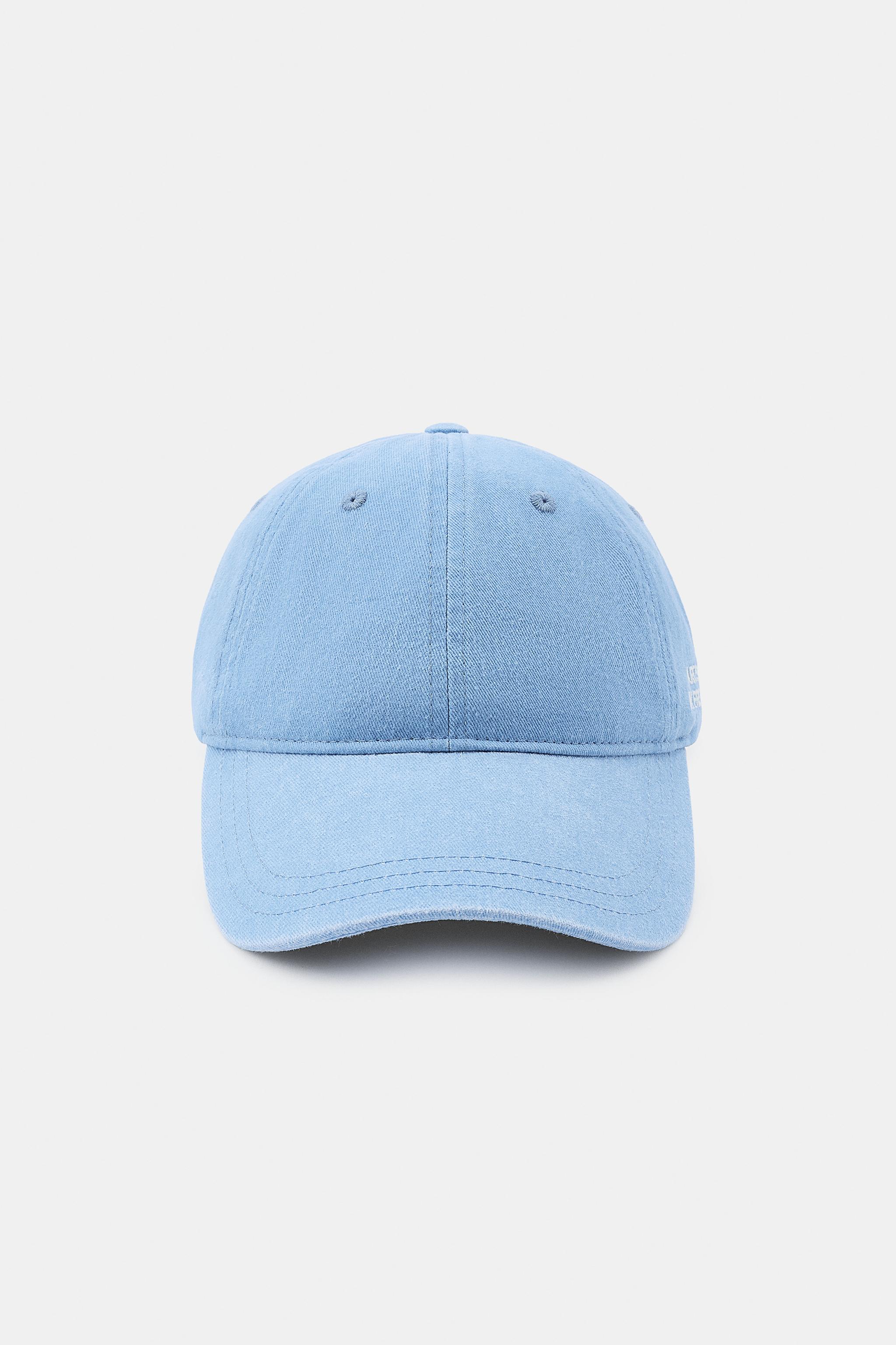 Женские кепки Zara EMBROIDERED TEXT TWILL