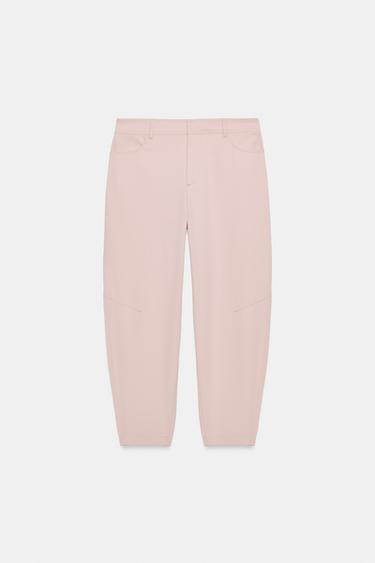 PANTALÓN BALLOON - rosa claro de Zara - Imagen 0