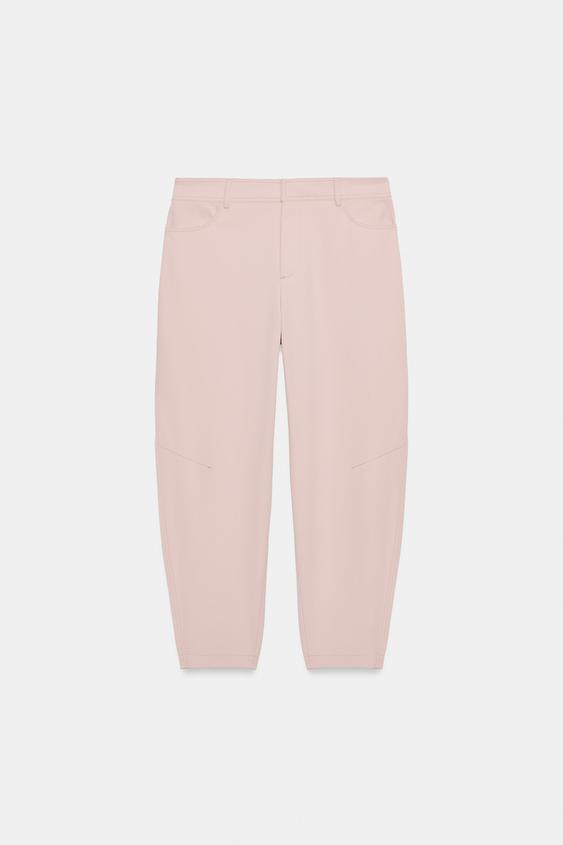 PANTALÓN BALLOON - rosa claro de Zara - Imagen 0
