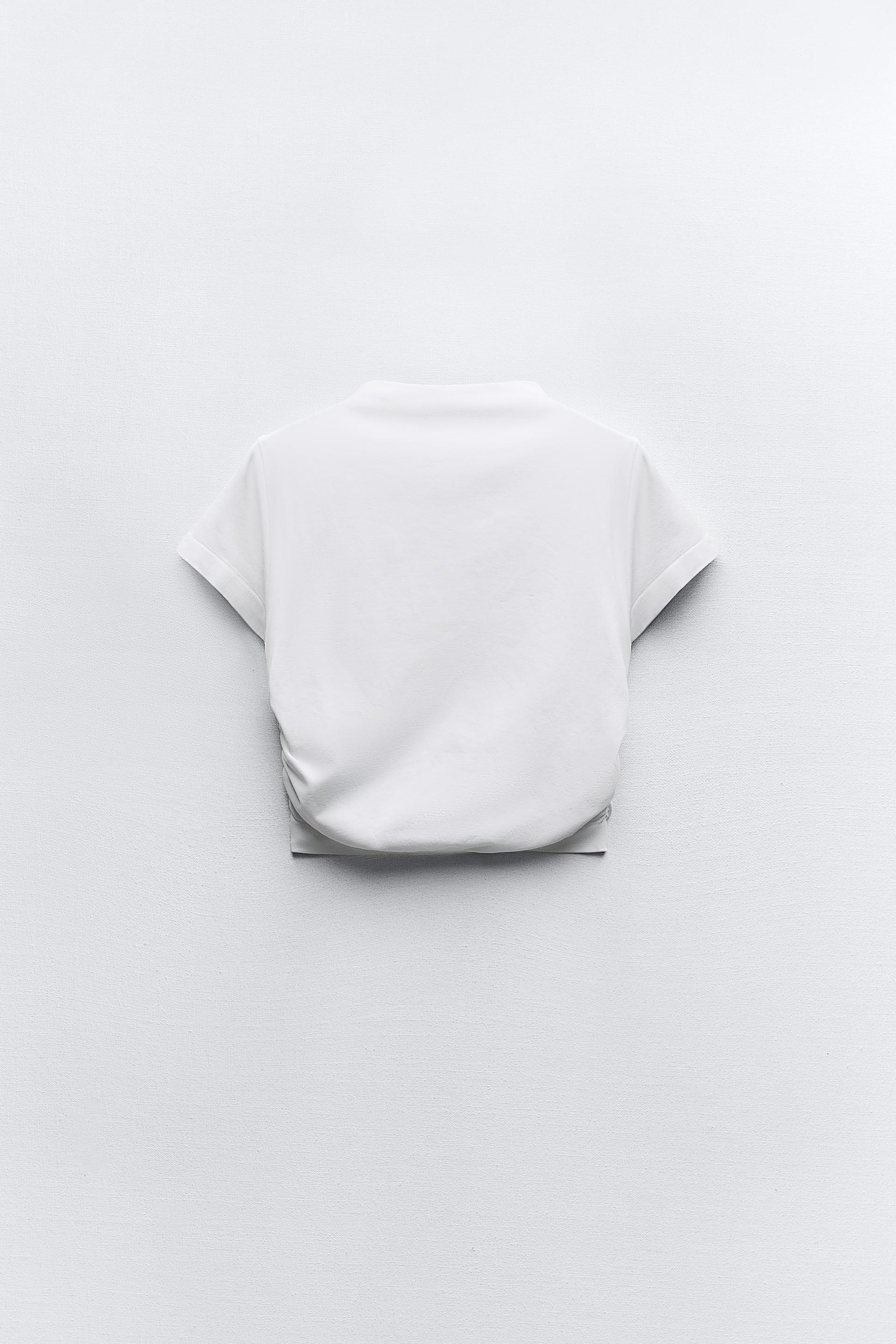 OCHIQ ELKALI CHOKSIZ TOP - White