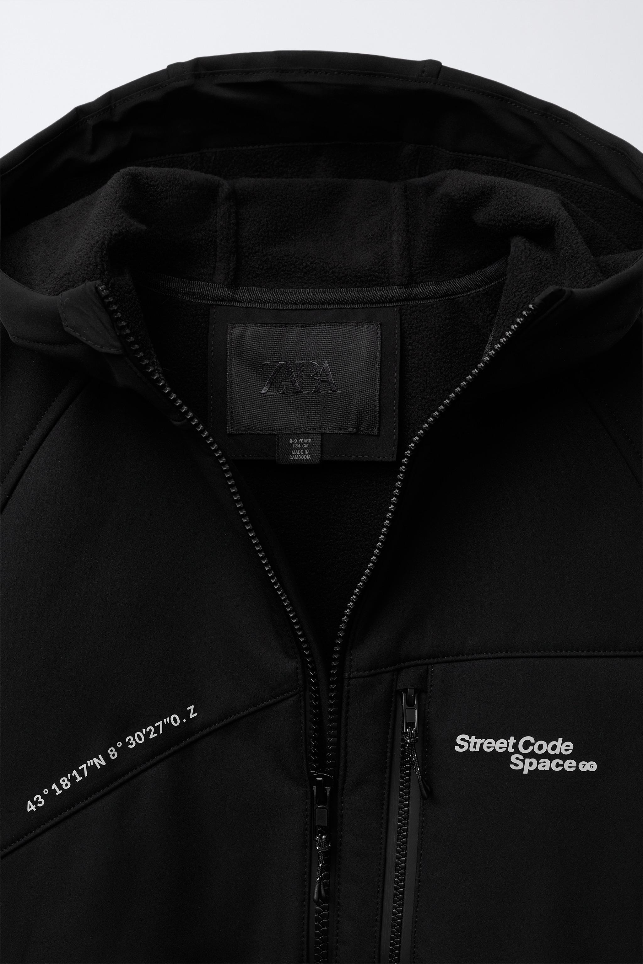 WATER-REPELLENT HOODED TECHNICAL JACKET